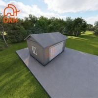 Garage préfabriqué en conteneur extérieur sur mesure DXH Factory, 20 pieds, 30 pieds, 40 pieds, à vendre