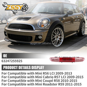 Luz de Freno Trasera LED de Montaje Alto 63247255925 para <span class=keywords><strong>Mini</strong></span> <span class=keywords><strong>Cooper</strong></span> R56 <span class=keywords><strong>2009</strong></span>-2013 R57 <span class=keywords><strong>2009</strong></span>-2015, Luz de Freno 7255925 - Product Image 6