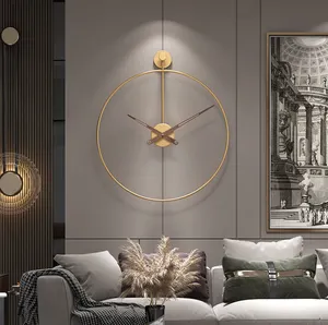 Bellworks简约壁钟创意钟表锻铁壁表餐厅卧室单环装饰壁钟