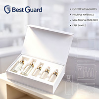 Plateau alvéolé personnalisé pour emballage intérieur de cosmétiques et soins de la peau, insert en plastique PET transparent, plateau thermoformé, usine OEM