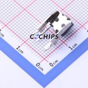 TC-00100B-050E Tactile Switch Through hole Component (THT) Switch Single Pole Single Throw Round Button Right Angle Insert 7.7mm - Product Image 2