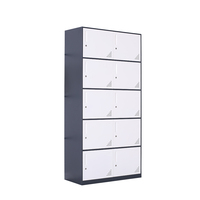 Meubles de bureau en métal durables Almirah Armoire à vêtements à bord étroit Utilisation de bureau scolaire 2 3 4 6 9 10 Casier de portes