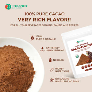 Étiquettes personnalisées, poudre de cacao biologique non sucrée, poudre de cacao alcalinisée, fabricants - Product Image 3