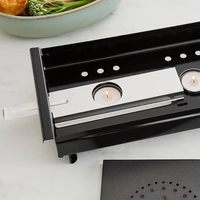 Chauffe-Plats Professionnel Extra Large à Trois Lumières, Boîte de Présentation pour Aliments