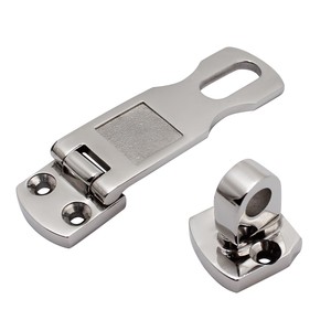 Loquet de porte en acier inoxydable de qualité marine 316, robuste, avec œillet pour <span class=keywords><strong>cadenas</strong></span>, montage sur œillet, loquet de porte pour <span class=keywords><strong>bateau</strong></span>, armoire, trappe - Product Image 2
