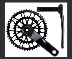 <span class=keywords><strong>Pédalier</strong></span> de <span class=keywords><strong>vélo</strong></span> de route RIRO, plateaux simple/double, fixation directe GXP, ultra-léger, avec capteur de puissance - Product Image 3