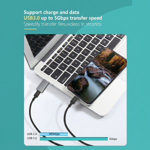 Mini Plug and Play <strong>USB</strong> A <strong>to</strong> <strong>USB</strong> C <strong>Adapter</strong> Aluminum 5Gbps Data Charging USB3.0 <strong>to</strong> Type-C Female Converter for Laptop Car - Product Image 2