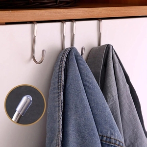 Porte-serviettes mural multifonctionnel en acier inoxydable 304, non pliable, porte-chapeaux, <span class=keywords><strong>étagère</strong></span>s de rangement pour <span class=keywords><strong>épices</strong></span> - Product Image 2