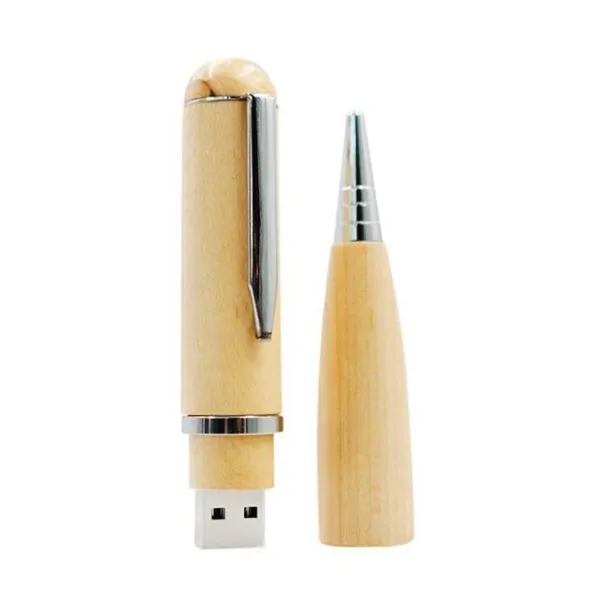 طباعة الشعار عالية الجودة شعار مخصص الترويجي قلم خشبي نمط القرص الخشب