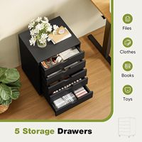 Armoire de classement de bureau moderne en acier réglable avec plus de 4 tiroirs, roulettes amovibles, pour usage scolaire et hôtelier