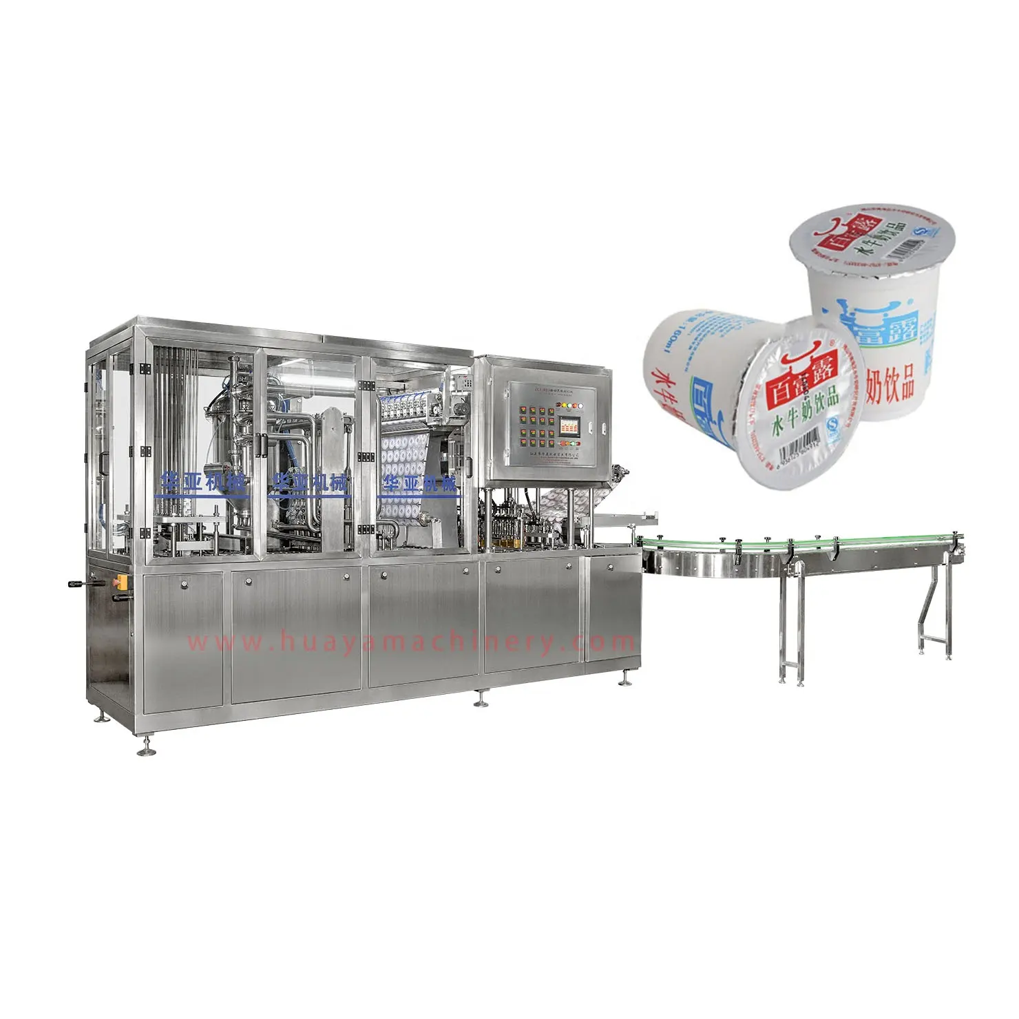 दूध और डेयरी उत्पादों के लिए कप भरने और सील करने की मशीन