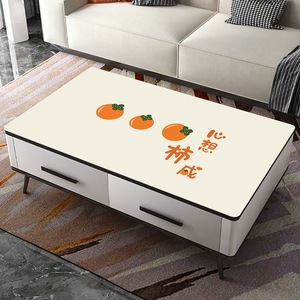 Mantel Lavable para Mesa de Centro, Rectangular, Impermeable, para Uso Doméstico, Color Sólido, Estilo 2023 - Product Image 2