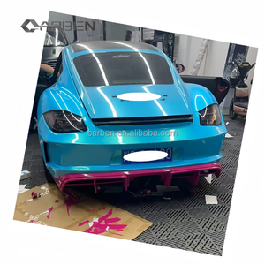Para <span class=keywords><strong>Porsche</strong></span> Cayman <span class=keywords><strong>Boxster</strong></span> <span class=keywords><strong>987</strong></span>,1 <span class=keywords><strong>987</strong></span>,2, parachoques trasero de medio carbono mejorado, alerón trasero - Product Image 5