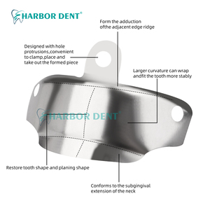 Tandherstel Matrixband En Metalen Ring Tandheelkundig Doorsnedematrixsysteem Voor Het Vullen Van De Proximale Holte Tandheelkundige Supplie - Product Image 6