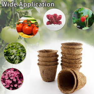 Vasi in fibra <span class=keywords><strong>di</strong></span> cocco biodegradabile fioriere per fiori in cocco sostenibili vaso per fioriera in ceramica - Product Image 4