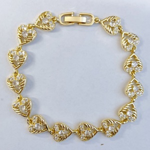 Bracciale JML all'ingrosso in ottone placcato argento 14K con zirconi, <span class=keywords><strong>accessori</strong></span> <span class=keywords><strong>moda</strong></span> di tendenza per donna - Product Image 6
