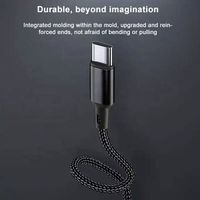 Câble de charge multifonction 5 en 1 en cuivre pur Type-C Micro USB Type C 1,2 m Câble de charge super rapide Câble de données tressé