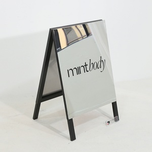 Metal A-<b>Frame</b> Sidewalk Signs <b>Poster</b> Stand a <b>Frame</b> Sign Double Sided Outdoor Street Advertising Board - Product Image 6
