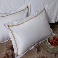 OEM/ODM Tailles Personnalisées 5 Étoiles Marriott Hôtel 300Tc Tissu en Coton Collection Hôtel Taies d'Oreiller Ensemble de Literie
