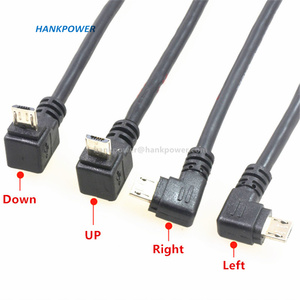 Cable de Carga y Datos Micro USB con Ángulo de 90 Grados (Arriba, <span class=keywords><strong>Abajo</strong></span>, Izquierda y Derecha) al por Mayor, 0.3m/0.5m/1m/1.5m - Product Image 2