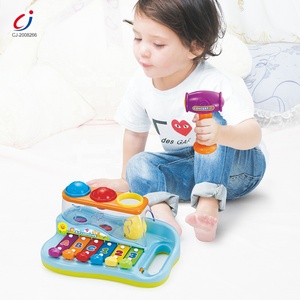 Jouets musicaux pour bébés, xylophone en plastique, jouets éducatifs, marteau à billes, piano à marteler - Product Image 3