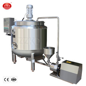 Tanque de mezcla industrial de acero inoxidable con agitador y sistema de bomba para transferencia forzada, servicio pesado de 5000L - Product Image 2