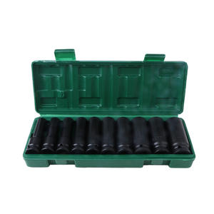 ชุดซ็อกเก็ตแบบยาว 10 ชิ้น ขนาด 12.5 มม. พร้อมหัวบอลหกเหลี่ยม สำหรับงานซ่อมบำรุงอุตสาหกรรมยานยนต์ ชุดเครื่องมือช่าง  ผิวเคลือบฟอสเฟตสีดำ - Product Image 3