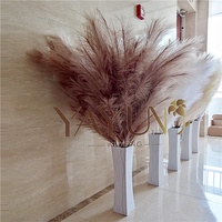 YAYUN CH2087 Buatan Bunga Berwarna-warni Besar Pampas Grass untuk Dekorasi Rumah