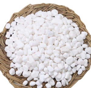 <strong>White</strong> Marble Machine Made Pebble <strong>Stone</strong> Tumbled <strong>Gravel</strong> for Walkway - Product Image 3