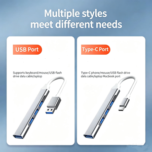 Type-C USB 3.0 4-Port Docking Station Expander Converter Hub Multi-Function Adapter Flash Drive Connector for <strong>Phones</strong> Laptop - Product Image 5