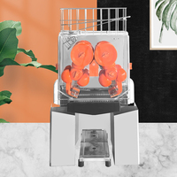 Commerciële sinaasappelpers 120W automatische sapcentrifuge roestvrij staal sinaasappelpers met uittrekbare filterbak