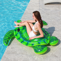 Radeau flottant gonflable gonflable de flotteur de piscine de tortues de mer de taille adulte