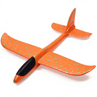 Avion en mousse lumineux de 49 cm, modèle d'avion portatif, planeur pour enfants, jouet volant à propulsion manuelle, cadeau de festival
