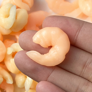 Jouet à presser en TPR en forme de viande de crevettes simulée, concept de jouet alimentaire à extruder - Product Image 4