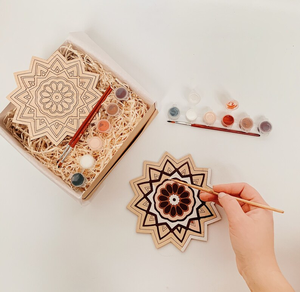 Houten Mandala Ambachtelijke Kit Diy Schilderij Kit Voor Volwassenen - Product Image 3