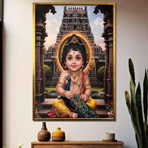 Cuadros Artísticos de Buda de Alta Calidad al por Mayor con Luces LED y Marcos de Vidrio, Impresos con UV para Decoración del Hogar y Templos - Product Image 1