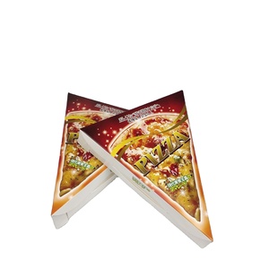 Caja de rebanada de <span class=keywords><strong>pizza</strong></span> personalizada, caja de papel de embalaje, caja de <span class=keywords><strong>pizza</strong></span> triangular para llevar - Product Image 1