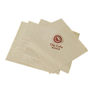 2 رقائق لب الخشب البكر والمناديل الخيزران المعاد تدويرها في شريط شعار مطبوع ملون منقوش ماصة ورقة نمط حقيبة - Product Image 2