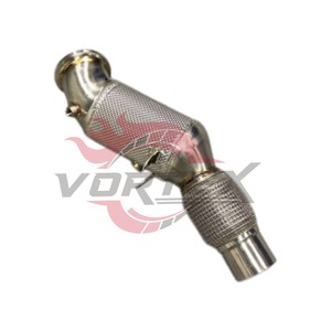 Downpipe catalytique haute performance en acier inoxydable 304 poli miroir, soudé TIG, blindé thermiquement, à haut débit, pour B48 G20 G30 X3 - Product Image 4