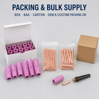 Aksesoris Obeng Las Tig WP17/18/26, Nosel Keramik, Body Collet, Backcap, Perlengkapan Las Argon Arc Tig, Buatan China