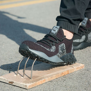 Diansen S3 LBX791 Kunden spezifische atmungsaktive Fly Knitted Pannen sichere schwarze Stahl kappe Sicherheits arbeits schuhe für Männer - Product Image 5