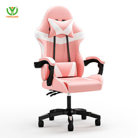 Chaise de jeu d'ordinateur ergonomique pivotante Yinlong chaise de jeu de course E-Sports avec repose-pieds et siège de Massage pliable de Massage