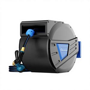 Enrouleur de tuyau d'arrosage mural automatique super robuste en caoutchouc avec buse à 10 modes de pulvérisation, norme CNS - Product Image 1