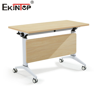 Ekintop, muebles de oficina y escritorio escolar para estudiantes, mesa plegable de acero, mesa plegable para sala de entrenamiento con ruedas - Product Image 4