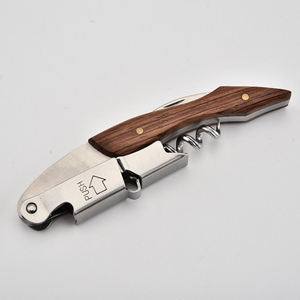 الجملة متعددة الوظائف و عالية الجودة خشبية المفتاح زجاجة نبيذ فتاحة - Product Image 3