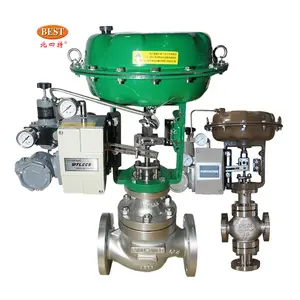 Offre Spéciale T86 pression d'eau hydraulique pneumatique diaphragme taux vapeur monoplace Globe bride régulation vanne de contrôle de débit
