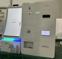 Fabricant de kiosque Kiosque de commande automatique de comptoir de 23.6 po dans le kiosque de restaurant de commande de nourriture avec recycleur de billets et de pièces de monnaie