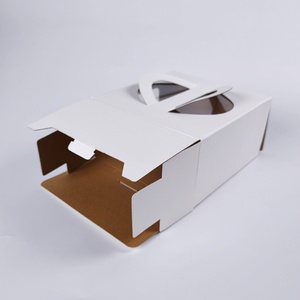 White Paper <b>Box</b> Portable Candy Carton White Card Colorful Gift Pastry Paper <b>Box</b> Packaging Custom Cake <b>Box</b> - Product Image 5