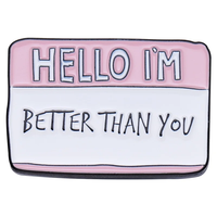 Broche émaillée moderne personnalisée en forme de cassette audio, style années 90, rose, jaune, turquoise, pour chapeau et sac, cadeau de collection, OEM ODM, vente en gros, logo personnalisé