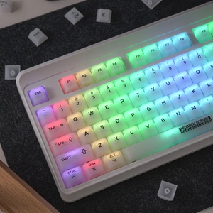 Teclas de PC Mate Transparentes Color Blanco Lechoso, 122 Teclas Cherry para Teclado Mecánico, Teclas Árabes, Rusas, Hangul y Coreanas - Product Image 5